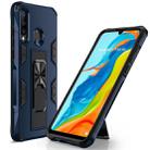 For Huawei P30 Lite Soldier Armor Shockproof TPU + PC Magnetic Protective Case with Holder(Blue) - 1