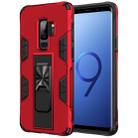 For Samsung Galaxy S9 Soldier Armor Shockproof TPU + PC Magnetic Protective Case with Holder(Red) - 1
