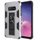 For Samsung Galaxy S10e Soldier Armor Shockproof TPU + PC Magnetic Protective Case with Holder(Silver) - 1