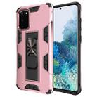 For Samsung Galaxy S20+ Soldier Armor Shockproof TPU + PC Magnetic Protective Case with Holder(Rose Gold) - 1