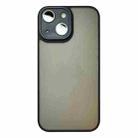 For iPhone 14 Skin Feel Phone Case with Lens Film(Black) - 1
