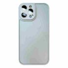 For iPhone 14 Pro Max Skin Feel Phone Case with Lens Film(White) - 1