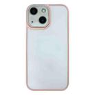 For iPhone 13 Skin Feel Phone Case with Lens Film(Pink) - 1