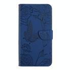 For ZTE Libero 5G IV Skin Feel Butterfly Peony Embossed Leather Phone Case(Blue) - 2