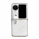 For OPPO Find N3 Flip TPU Transparent Phone Case with Hinge Buckle - 1