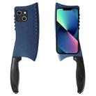 For iPhone 13 Simulated Kitchen Knife TPU + PC Phone Case(Blue) - 1