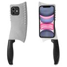 For iPhone 11 Simulated Kitchen Knife TPU + PC Phone Case(Silver) - 1