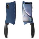 For iPhone XR Simulated Kitchen Knife TPU + PC Phone Case(Blue) - 1