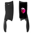 For iPhone SE 2022 / 2020 / 8 / 7 Simulated Kitchen Knife TPU + PC Phone Case(Black) - 1