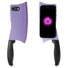 For iPhone 6 Plus Simulated Kitchen Knife TPU + PC Phone Case(Purple) - 1
