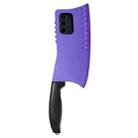 For Samsung Galaxy S24 5G Simulated Kitchen Knife TPU + PC Phone Case(Purple) - 1
