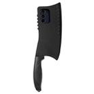 For Samsung Galaxy S25+ 5G Simulated Kitchen Knife TPU + PC Phone Case(Black) - 1