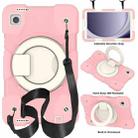 For Samsung Galaxy Tab A9 8.7 2023 Silicone Hybrid PC Tablet Case with Shoulders Strap(Pink) - 1