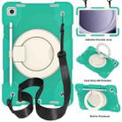 For Samsung Galaxy Tab A9+ 11 2023 Silicone Hybrid PC Tablet Case with Shoulders Strap(Mint Green) - 1