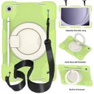 For Samsung Galaxy Tab A9+ 11 2023 Silicone Hybrid PC Tablet Case with Shoulders Strap(Green) - 1