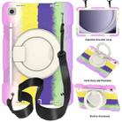 For Samsung Galaxy Tab A9+ 11 2023 Silicone Hybrid PC Tablet Case with Shoulders Strap(Colorful Purple) - 1