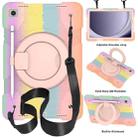 For Samsung Galaxy Tab A9+ 11 2023 Silicone Hybrid PC Tablet Case with Shoulders Strap(Colorful Rose Gold) - 1