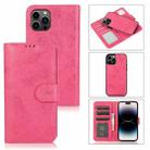 For iPhone 15 Pro Max 2 in 1 Detachable Phone Leather Case(Pink) - 1