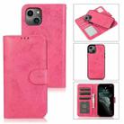 For iPhone 15 Plus 2 in 1 Detachable Phone Leather Case(Pink) - 1