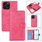 For iPhone 16 Pro Max 2 in 1 Detachable Phone Leather Case(Pink) - 1