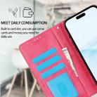 For iPhone 16 Pro Max 2 in 1 Detachable Phone Leather Case(Pink) - 3