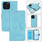 For iPhone 16 Pro Max 2 in 1 Detachable Phone Leather Case(Blue) - 1