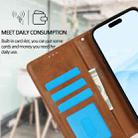 For iPhone 16 Pro Max 2 in 1 Detachable Phone Leather Case(Brown) - 3