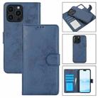 For iPhone 16 Pro Max 2 in 1 Detachable Phone Leather Case(Dark Blue) - 1