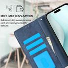 For iPhone 16 Plus 2 in 1 Detachable Phone Leather Case(Dark Blue) - 3