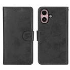 For iPhone 16 2 in 1 Detachable Phone Leather Case(Black) - 2