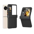 For OPPO Find N3 Flip 3 in 1 All-inclusive Decal Carbon Fiber Texture Protective Phone Case(Black) - 1