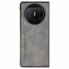 For Huawei Mate X3 i.Crystal Lambskin Folding Phone Case(Light Grey) - 1