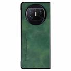 For Huawei Mate X3 i.Crystal Lambskin Folding Phone Case(Green) - 1