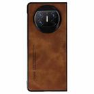 For Huawei Mate X3 i.Crystal Lambskin Folding Phone Case(Brown) - 1