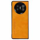 For Huawei Mate X5 i.Crystal Lambskin Folding Phone Case(Orange) - 1