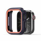 For Apple Watch 4 / 5 / 6 / SE 44mm DUX DUCIS Bamo Series Hollow PC + TPU Watch Protective Case(Midnight Blue+Orange) - 1