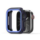 For Apple Watch 9 / 8 / 7 41mm DUX DUCIS Bamo Series Hollow PC + TPU Watch Protective Case(Midnight Blue+Blue) - 1
