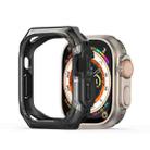 For Apple Watch Ultra 2 49mm / Ultra 49mm DUX DUCIS Tamo Series Hollow PC + TPU Watch Protective Case(Translucent Black) - 1