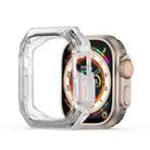 For Apple Watch Ultra 2 49mm / Ultra 49mm DUX DUCIS Tamo Series Hollow PC + TPU Watch Protective Case(Transparent White) - 1