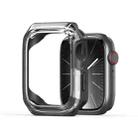 For Apple Watch 9 / 8 / 7 45mm DUX DUCIS Tamo Series Hollow PC + TPU Watch Protective Case(Transparent Black) - 1