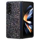 For Samsung Galaxy Z Fold4 Flash Diamond Folding Phone Case(Flash Black) - 1