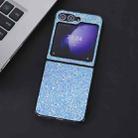 For Samsung Galaxy Z Flip5 Flash Diamond Folding Phone Case(Flash Blue) - 1