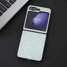 For Samsung Galaxy Z Flip5 Flash Diamond Folding Phone Case(Flash White) - 1