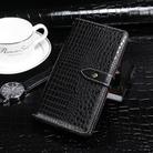 For Sony Xperia 1 V idewei Crocodile Texture Leather Phone Case(Black) - 2