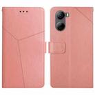 For ZTE Libero 5G IV Y-shaped Pattern Flip Leather Phone Case(Pink) - 1