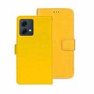 For Motorola Moto G84 5G idewei Crazy Horse Texture Leather Phone Case(Yellow) - 1
