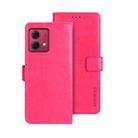 For Motorola Moto G84 5G idewei Crazy Horse Texture Leather Phone Case(Rose Red) - 1