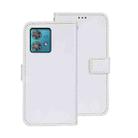 For Motorola Edge 40 Neo idewei Crazy Horse Texture Leather Phone Case(White) - 1