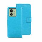 For Motorola Edge 40 5G idewei Crazy Horse Texture Leather Phone Case(Sky Blue) - 1