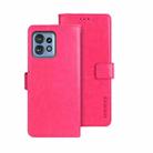 For Motorola Edge 40 Pro 5G idewei Crazy Horse Texture Leather Phone Case(Rose Red) - 1